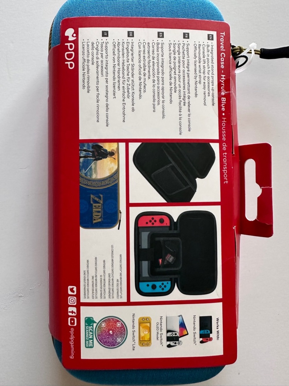 The Legend of Zelda Blue Travel Case for Nintendo Switch - Picture 3 of 4